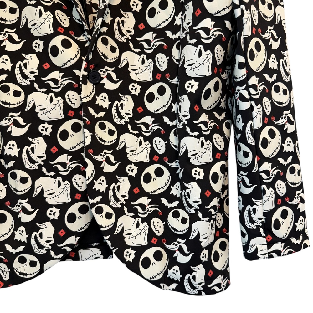 Disney Nightmare Before Christmas Skellington Glow in Dark Jacket Blazer L/XL - Picture 7 of 15
